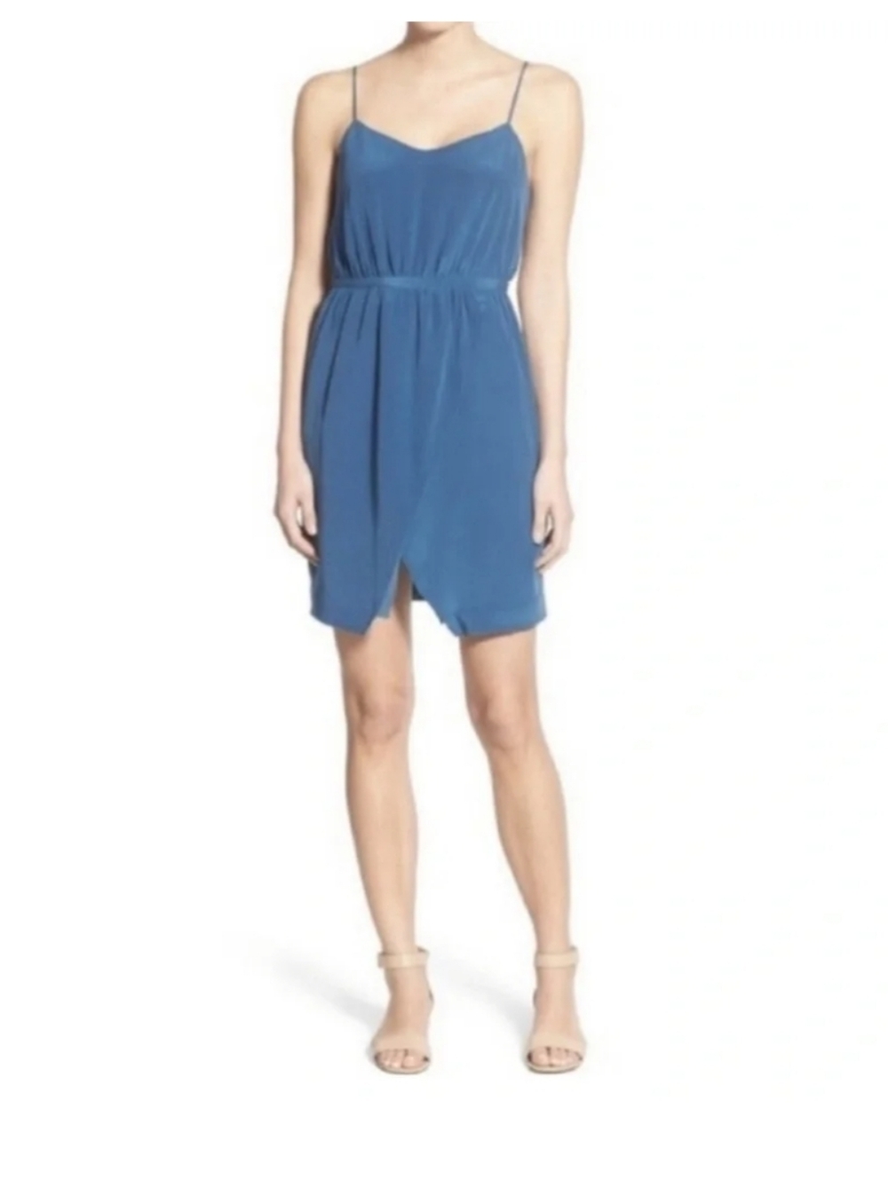 Madewell Blue Silk Dress Size 12